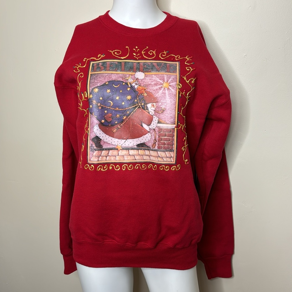 Lee vintage heavyweight sweatshirt Christmas Santa size M